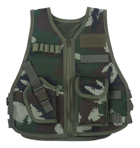 Chaleco De Camuflaje Para Niños, Caza, Combate, Soldado