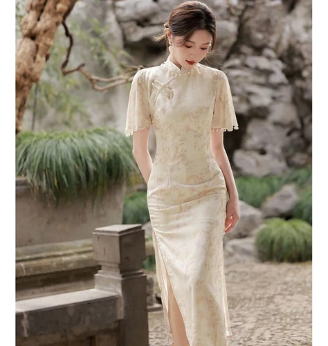 Vestido Qipao Laochuenzhang Sin Género Talle Xs