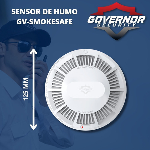 Panel De Alarma Gv-safe300 Kit-15 Blanco Con Sensor De Humo