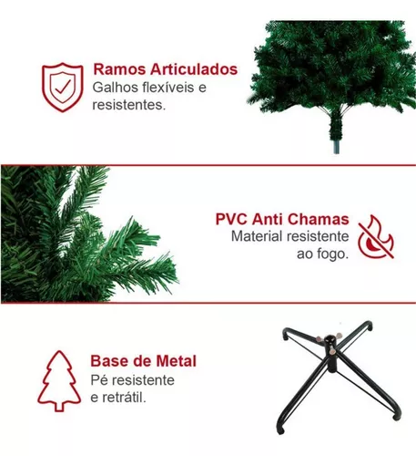 Arvore De Natal Pinheiro 1.80 De Altura