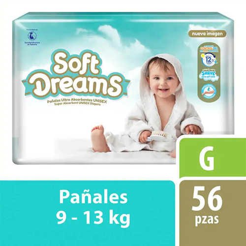 Pañales Soft Dreams Unisex Talla Grande 56 Pañales