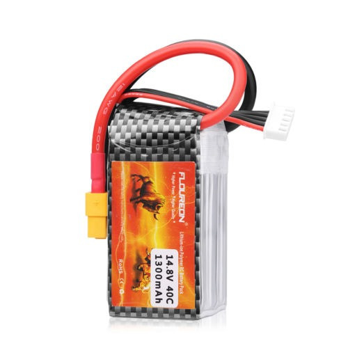 Floureon 4s 14.8v 1300mah Li-po Batería Con Conector Xt60 Pa