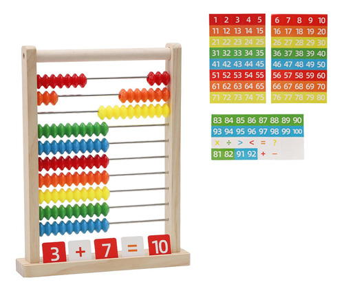 Coloridos Manipuladores De Matemáticas De Ábaco De Madera