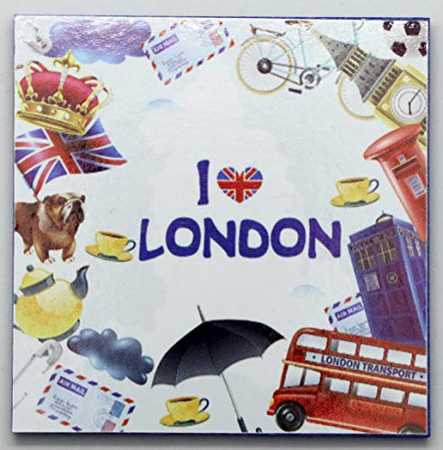 Imán De Collage De Atracciones De Londres, I Love London