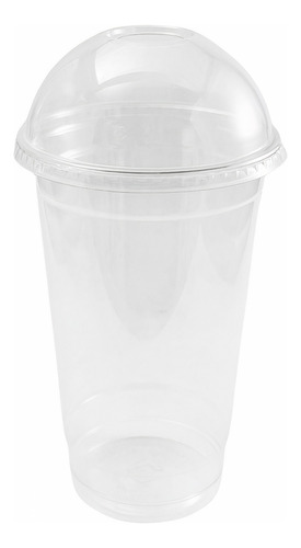 Vaso Frappe 20oz Cristal Con Tapa Marca Converpro 100 Juegos