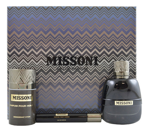 Set De Regalo Perfume Missoni Pour Homme De 3 Piezas Para Ho