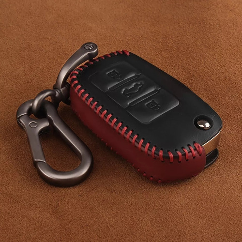 Imagen 1 de 2 de Funda Llave Piel Vw Jetta Bora Vento Tiguan Polo Passat