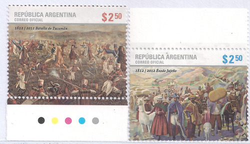 Argentina - 200 Años Éxodo Jujeño - Año 2012 - Gj 3940/41