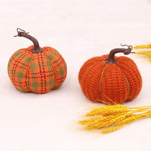 Calabaza De Tela, Calabaza Tejida, Adorno De Calabaza