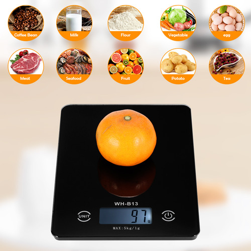 Comida Digital Para Cocina Con Retroiluminación Lcd De 5 Kg/
