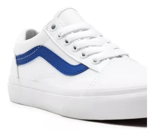 Tenis vans blancos clearance piel