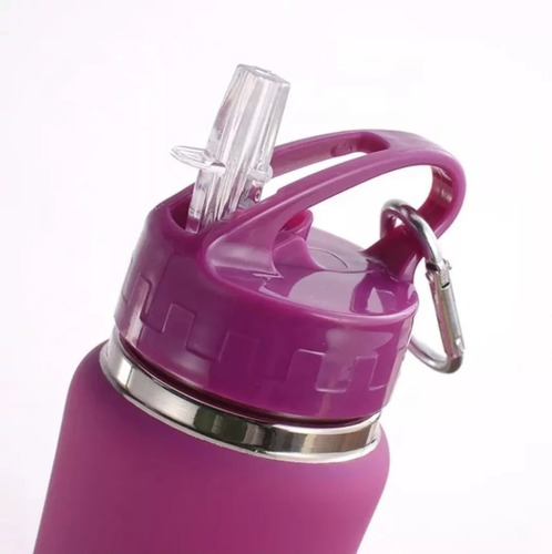 Imagen 5 de 9 de Botella Térmica Sport 500ml Acero Inoxidable Termo Para Agua