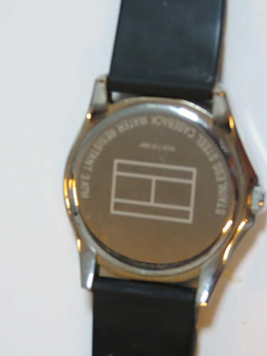Relógio Tommy Hilfiger Pulseira Borracha Preta