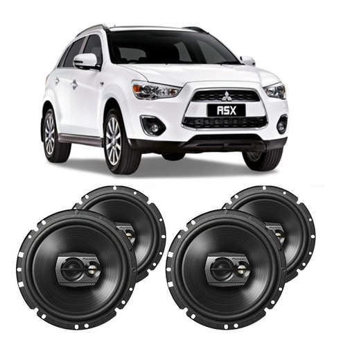 Falante Mitsubishi Asx 2010 A 2013 200w Automotivo Kit