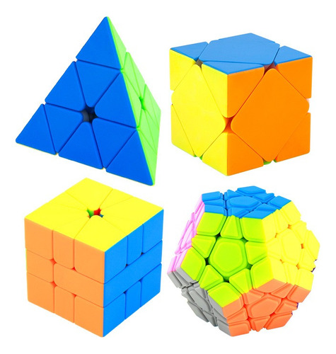 Imagen 1 de 5 de Set De Cubos Mágicos Moyu / Cubos Especiales