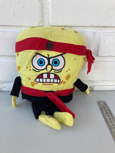 Peluche Bob Esponja Ninja Karate Original Usado