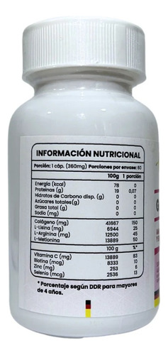 Geno Max Suplemento 60 Cápsulas En Frasco Grune Leben