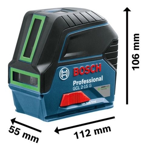 Nível A Laser Gcl 2-15 15 Metros Verde Bosch