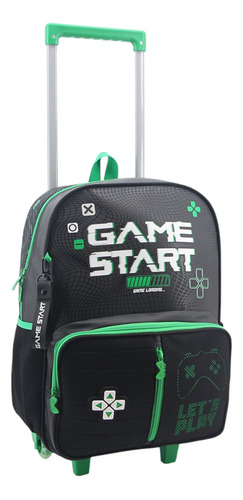 Mochila Carro Lsyd Gamer Start Niño 16'' Escolar Joysticks