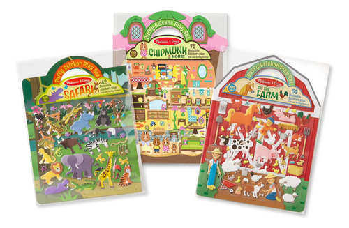 Melissa & Doug Juego De Libros De Actividades Con Pegatinas 