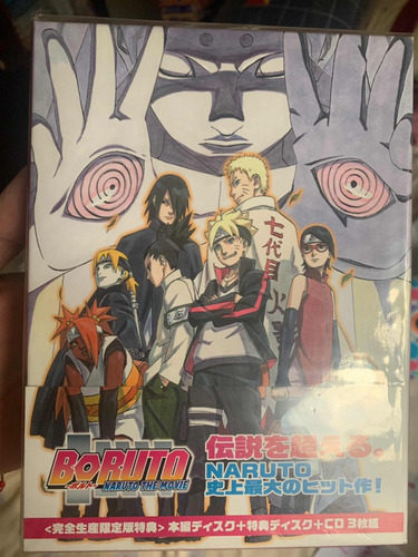 Boruto The Movie Dvd (2dvd + Cd+booklet) Ed Lim. En Japonés