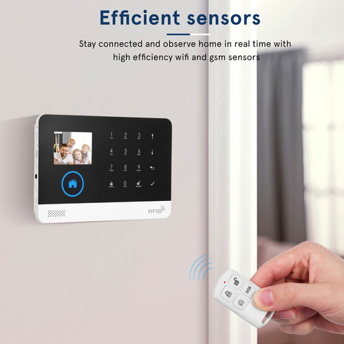Kit Sistema De Seguridad Alarma Hogar Y Sensor Wifi Y Gsm