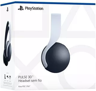 Headset Gamer Sem Fio Playstation Pulse 3d Branco E Preto