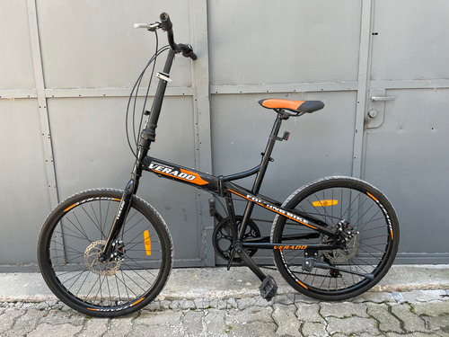 Bicicleta Verado Plegable Rodado 24 Freno Disco Negro (Usado)