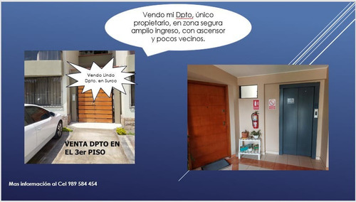 Venta Departamento En Surco /// A Un Excelente Precio