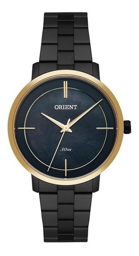 Relógio Orient Feminino Ftss0058 P1px Preto Dourado