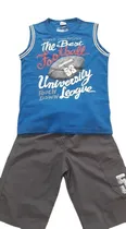 Comprar Conjunto Juvenil Marlan Tam. 10 Anos Menino Bermuda Regata