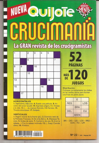 Revista Crucimania Quijote Nueva Numero 22