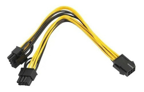 Imagen 1 de 3 de Cable Adaptador Splitter Pcie 6 A 2x 8 Pin (6+2) Minería