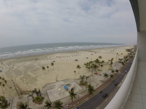 Imagem 8 de 27 de Apartamento Alto Padrão Frente Mar Com 3 Dormitórios Sendo 2 Suítes À Venda , 127 M² Por R$ 925.000,00 À Vista - Vila Guilhermina - Praia Grande/sp - Ap3731