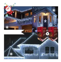 Comprar Serie Cascada 300 Luces Led 6m Luces Navideñas Adorno 2 Pzs