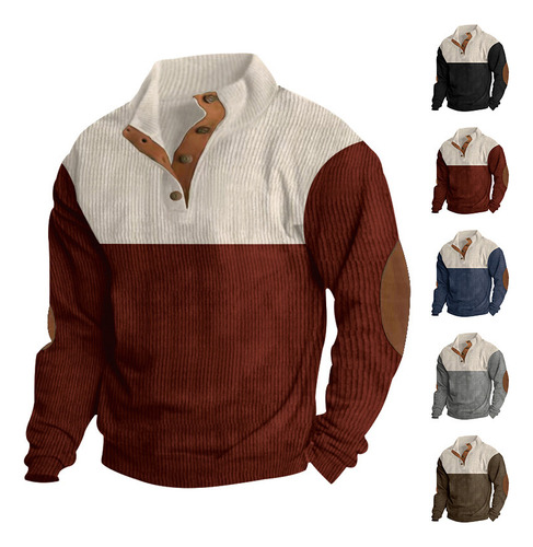Sudadera Deportiva Con Bloques De Color Para Hombre