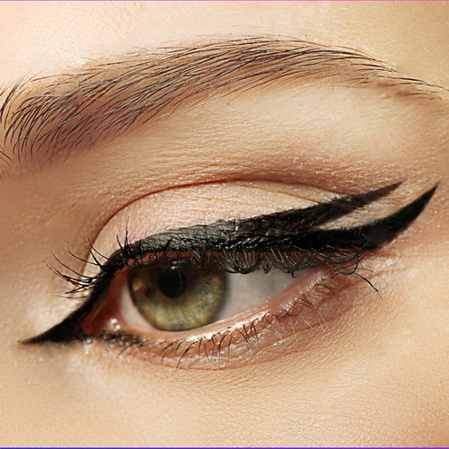 Lápiz Delineador Líquido De Doble Punta Kohl Bys Cosmetics Color Negro