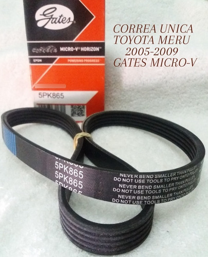 Correa Unica Toyota Meru  2005-2009  Gates Micro-v