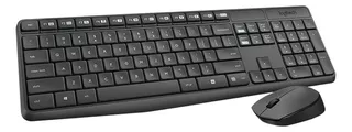  Logitech Mk235 Combo Inalámbrico Teclado Multimedia Mouse N Color del mouse Gris oscuro Color del teclado Gris oscuro