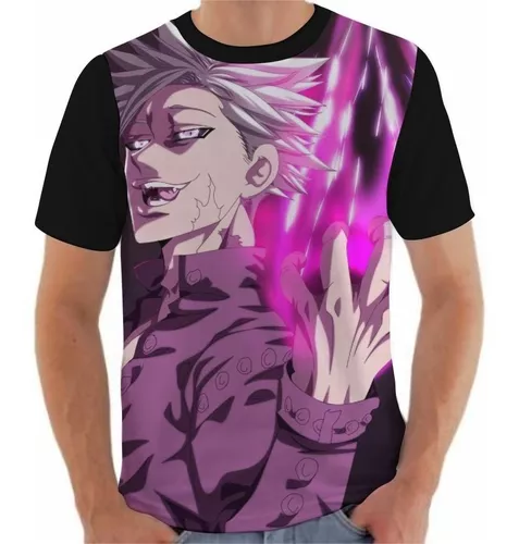 Camiseta Camisa Anime 7 Pecados Nanatsu No Taizai 17