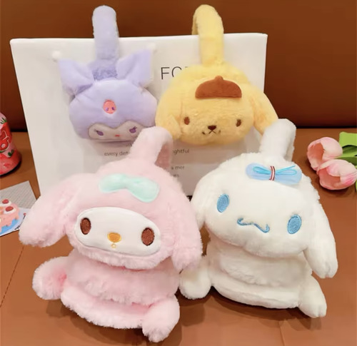 Orejeras Niñasmelody Kuromi Cinnamorooll Pompompurin,peluche