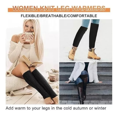 Para 3 Pares De Calentadores De Piernas De Invierno Para