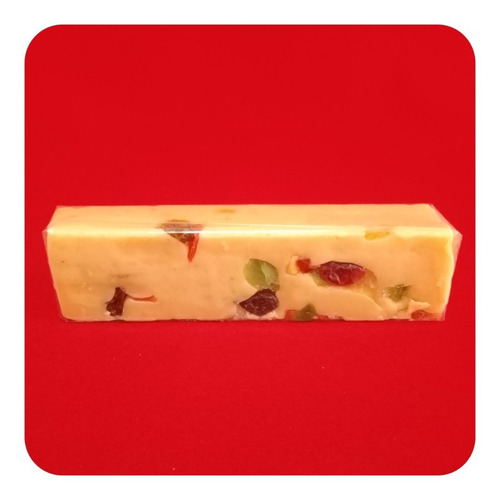 Imagen 3 de 3 de Jamoncillo De Leche Barra Gde Típico Poblano Frutos 145g Dlt
