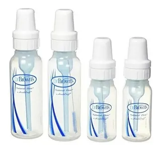 Dr Browns Biberones 4 Pck, 2*8oz Y 2*4oz Azul Natural Flow