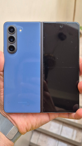 Samsung Galaxy Z Fold 5 256gb Edición Especial Con Sus Plast Azul Acero (Usado)