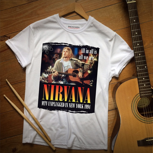 Remera Nirvana Mtv Unplugged / Hombre, Mujer Y Niño Pacamaka