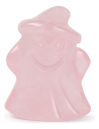 Artistone Figura De Bruja De Cristal De Cuarzo Rosa, Tallada