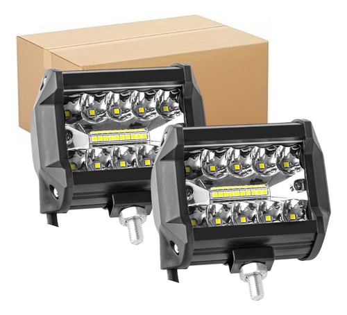Par De Faros De Led 20 Smd Auxiliares Luz Blanca Coche Moto
