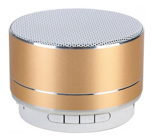 Imagen 3 de 10 de Mini Parlante Bluetooth Aluminio Colores Luz Led Lector Sd