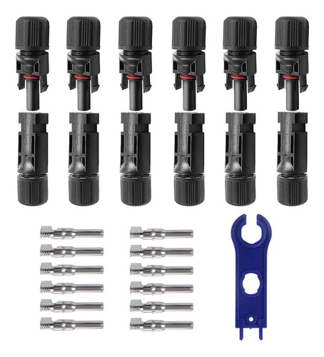 10 X Conectores Mc4 Macho Hembra Panel Solar + Llave Regalo